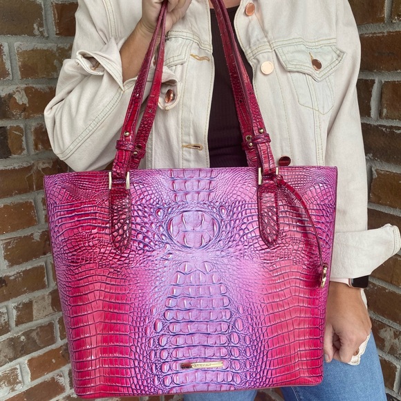 NWT Brahmin Handbag Medium Misha Tote Jazzynova Ombre Melbourne - Picture 2 of 13